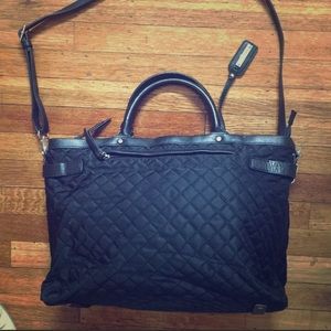 Banana Republic black quilted tote